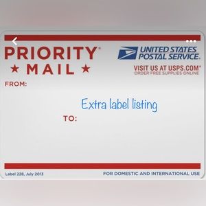 Extra Label Listing for live posh show